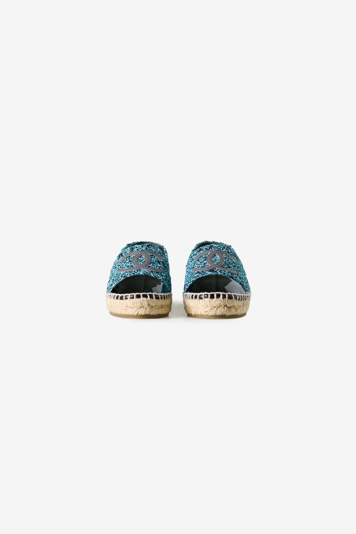 Tweed CC Espadrille Flat