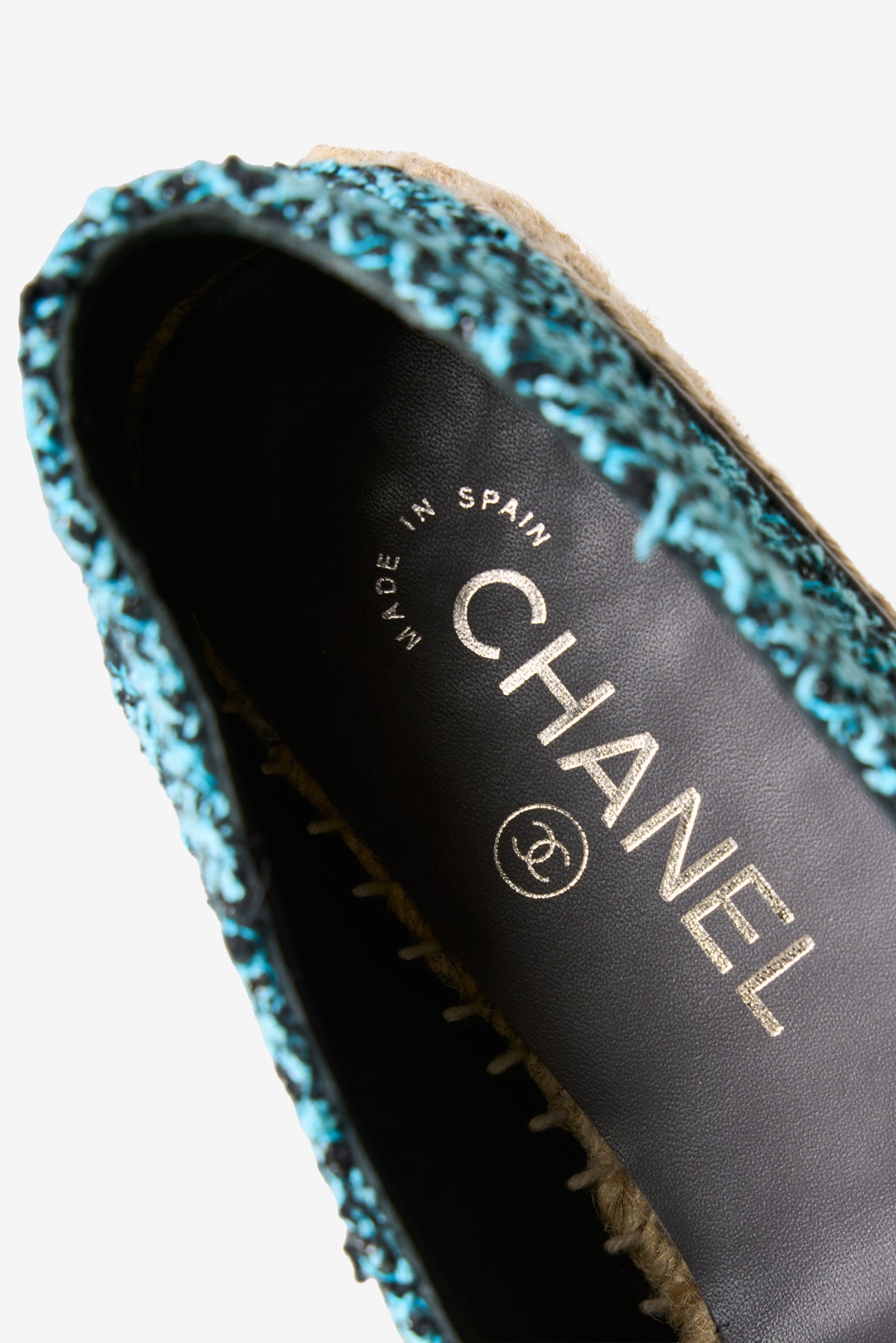 Tweed CC Espadrille Flat