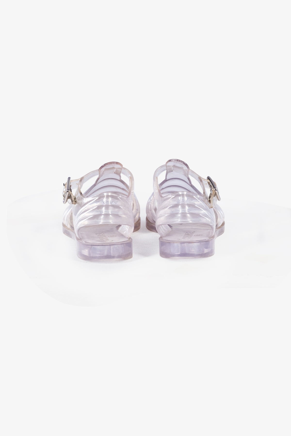 Transparent Rubber Buckle Jelly Fisherman Sandals