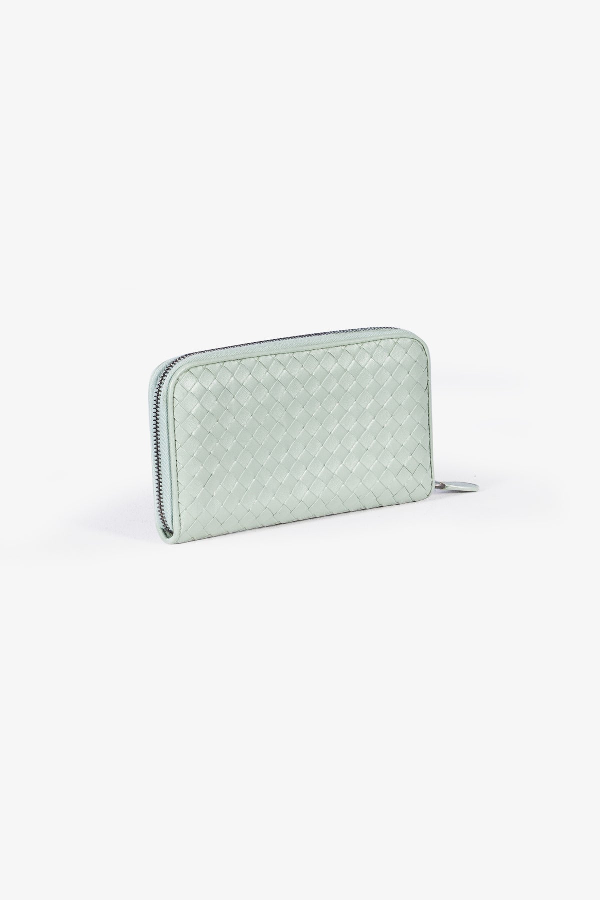 Intrecciato Zip-Around Wallet